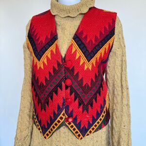 Lauren Ralph Lauren Southwestern Aztec Cotton Vest XL